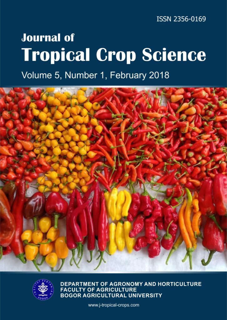 Telah terbit Online - Journal of Tropical Crop Science (JTCS) – Vol. 5 No. 1, 2018