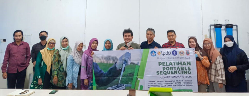 Workshop Pengenalan Portable Sequencing Nanopore di Kalimantan Selatan, Kerjasama IPB, Universitas Lambung Mangkurat, dan Kebun Raya Banua.