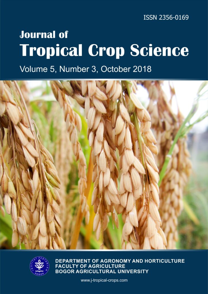 Telah Terbit Online - Journal of Tropical Crop Science (JTCS) – Vol. 5 No. 3, 2018