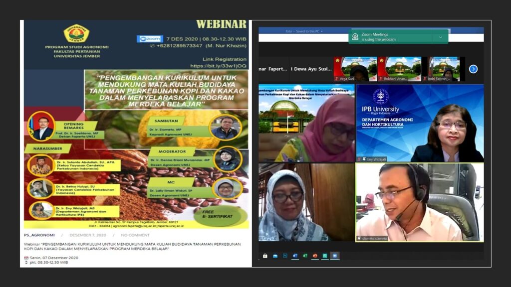 Staf Dosen Departemen AGH Mengikuti Webinar Pengembangan Kurikulum untuk Merdeka Belajar - Kampus Merdeka