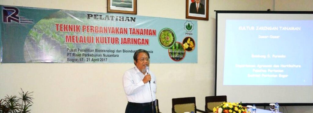 Prof. Bambang S. Purwoko Menjadi Narasumber Pelatihan Kultur Jaringan