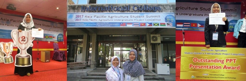 Mahasiswa AGH Sabet Penghargaan Internasional Dalam Asia Pacific Agriculture Undergraduate Student Competition di NPUST, Taiwan