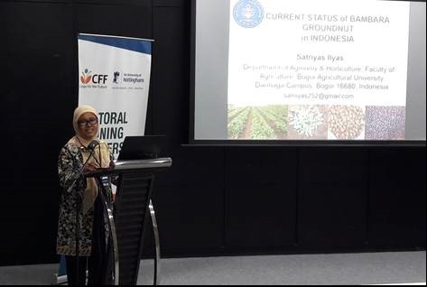 Prof. Satriyas Ilyas Bertindak Sebagai Pembicara Dalam Crops For the Future - University of Nottingham Malaysia Campus (CFF-UNMC) Doctoral Training Partnership (DTP)