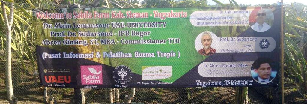 Prof. Sudarsono Diundang Pakde Gun dalam Workshop Kurma Tropika di Sleman, Yogyakarta
